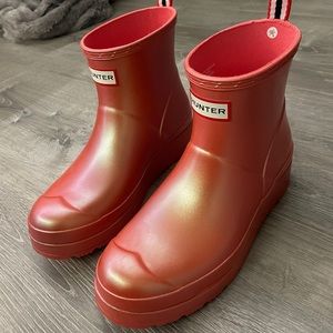 Holographic Short Hunter Boots